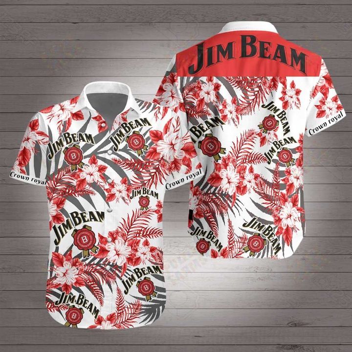 Jim beam hawaiian 3d shirt
