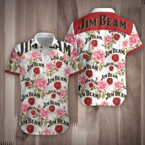 Jim beam rose hawaiian shirt