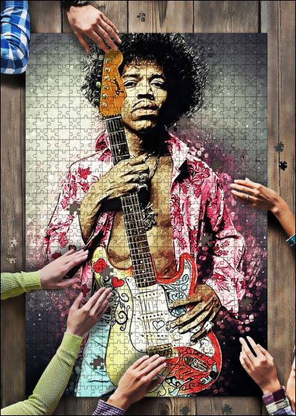 Jimi Hendrix jigsaw puzzle dnstyles • LeeSilk Shop