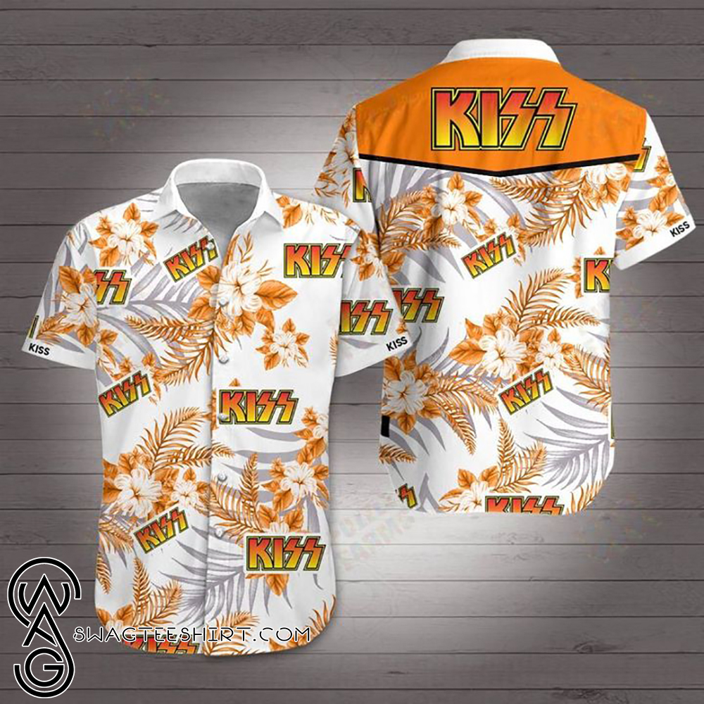 Kiss rock band hawaiian shirt