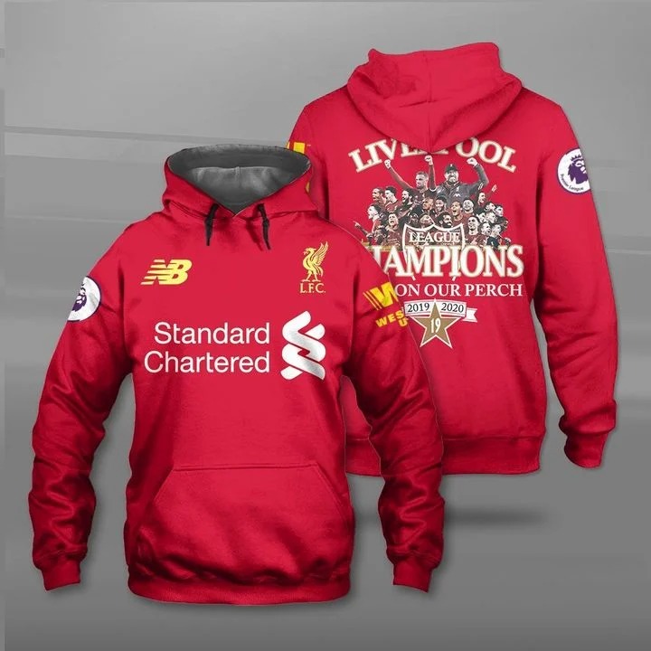 Liverpool champions back on our perch hoodie