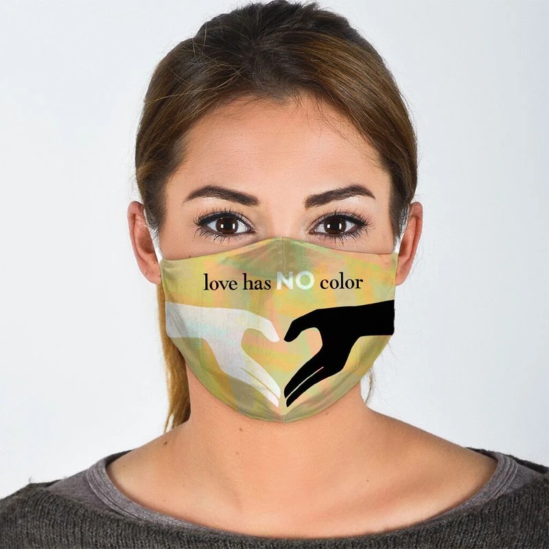 Love has no color face mask - pic 1
