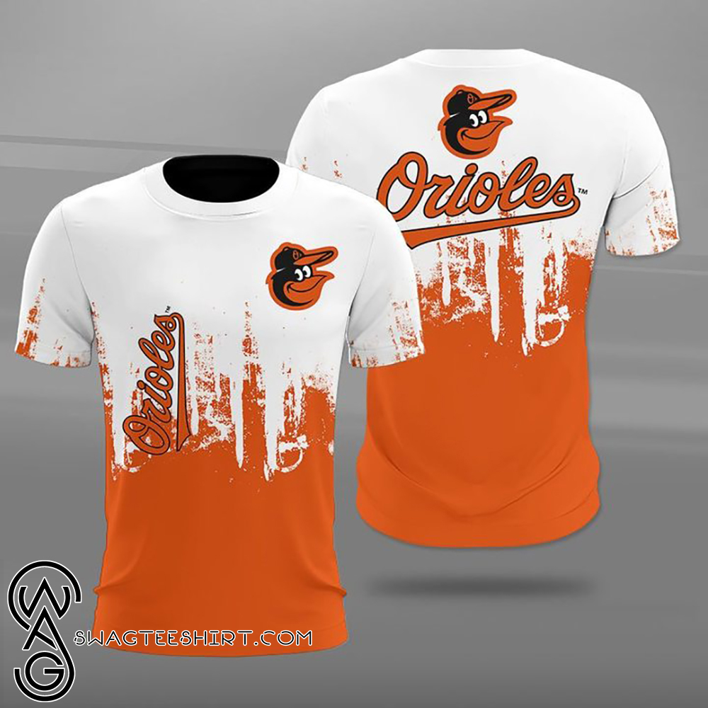 Major league baseball baltimore orioles full printing shirt