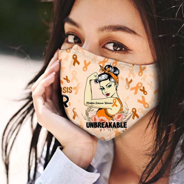 Multiple sclerosis warrior unbreakable face mask - pic 1