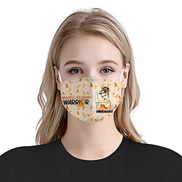 Multiple sclerosis warrior unbreakable face mask