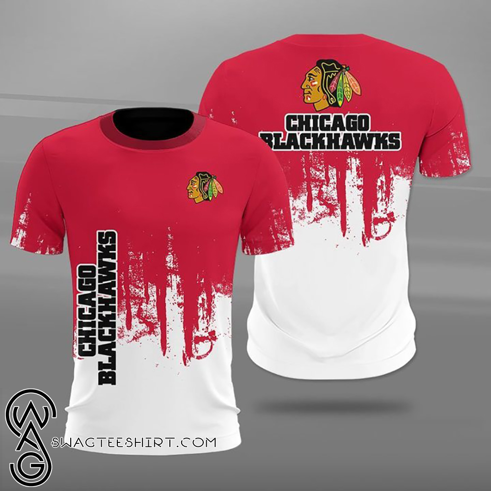 NHL chicago blackhawks full printing shirt