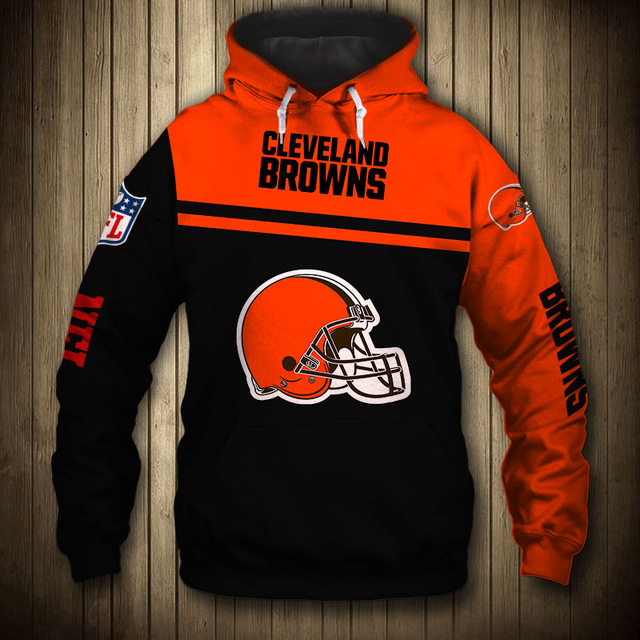 National football league cleveland browns team hoodie 1