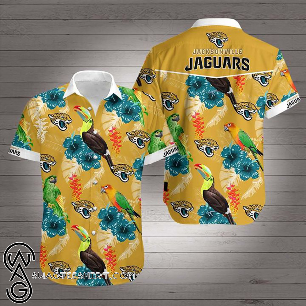 National football league jacksonville jaguars hawaiian shirt