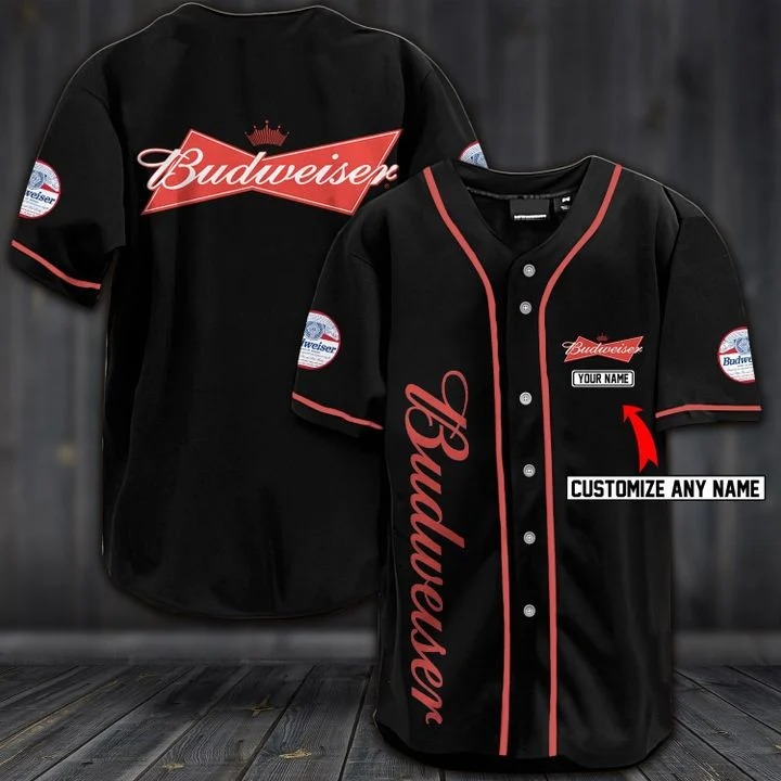 Personalize custom name budweiser baseball tee – Hothot 040620