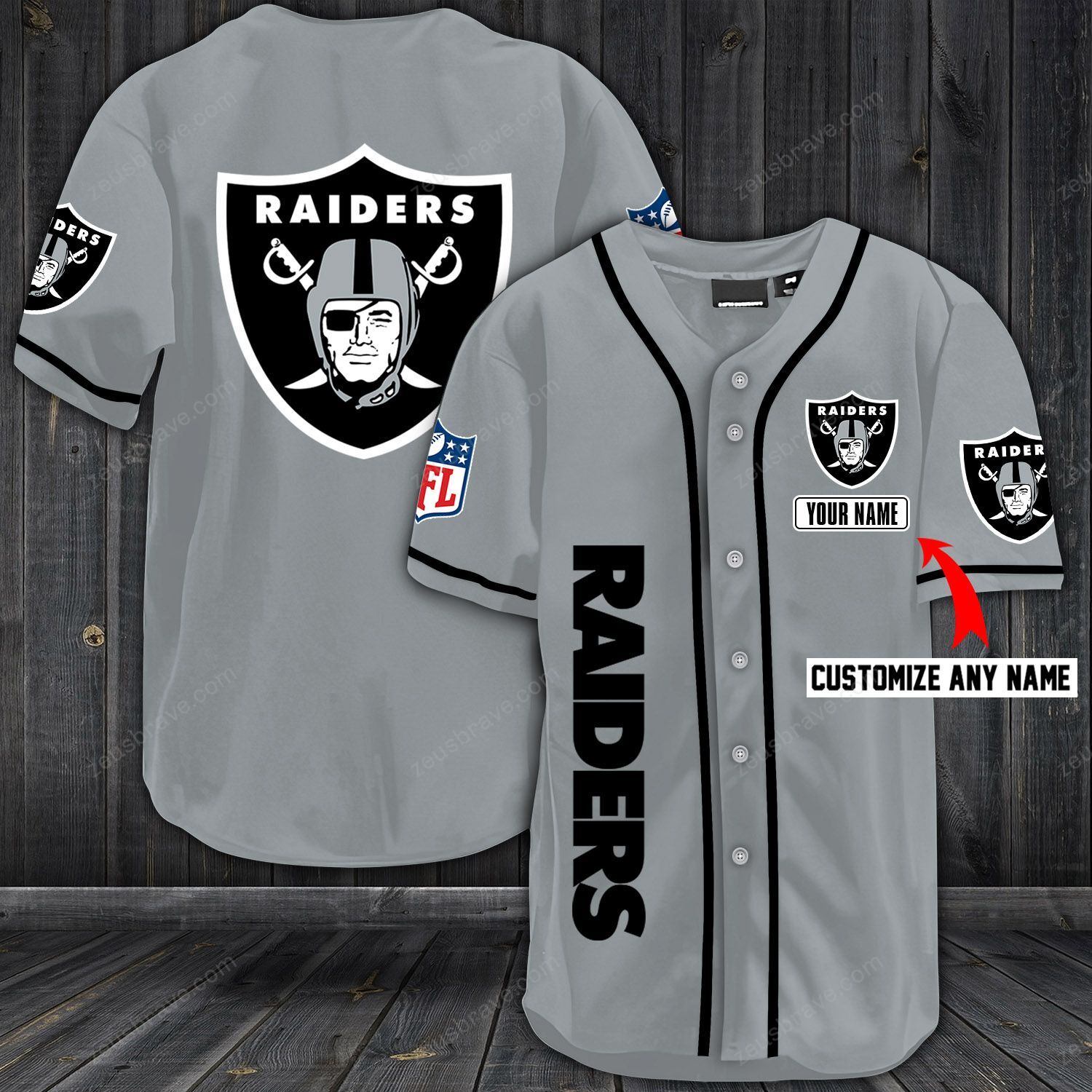 Personalize custom name oakland raiders Baseball Jersey shirt – Hothot 040620
