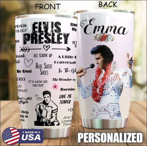 Personalized Elvis Presley tumbler