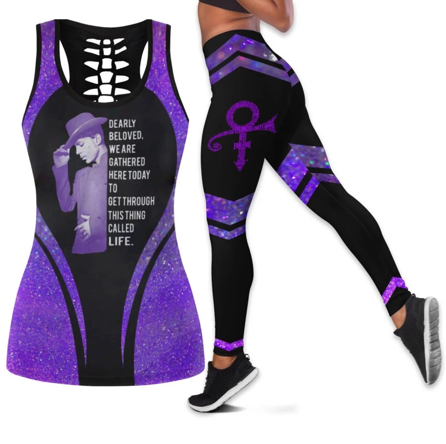 Prince Dearly beloved we are gathered here today legging and hollow tank top – Hothot 250620