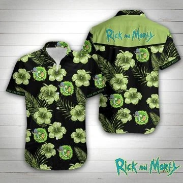 Rick and Morty hawaiian shirt