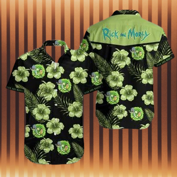 Rick and Morty hawaiian shirt