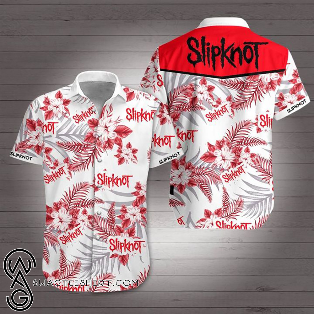 Rock band slipknot hawaiian shirt