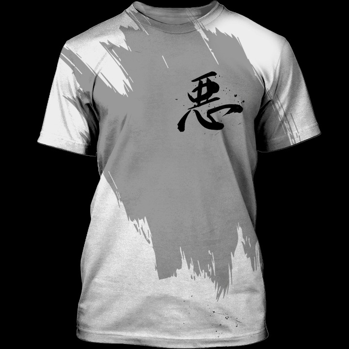 Samurai 3d all over printed t shirt - pic 1