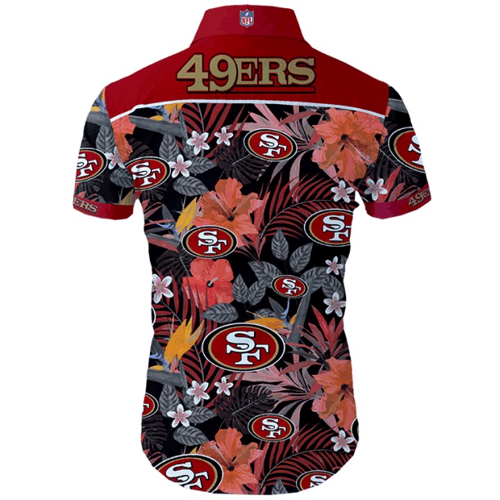 San francisco 49ers hawaiian shirt - back