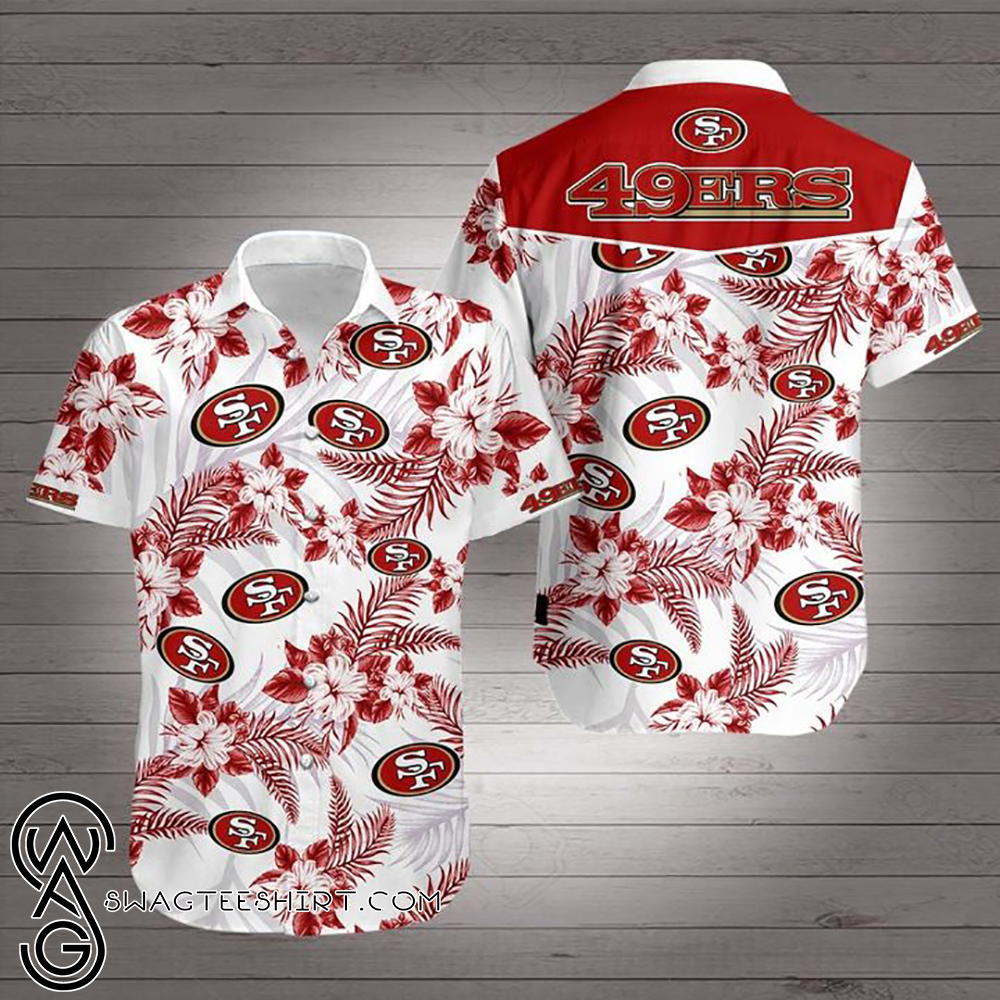 San francisco 49ers team hawaiian shirt