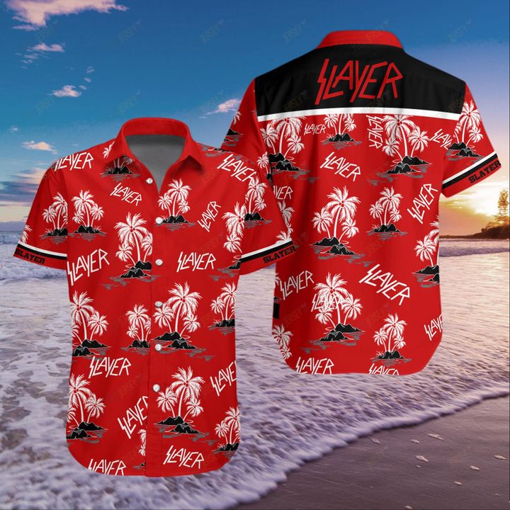 Slayer band hawaiian shirt
