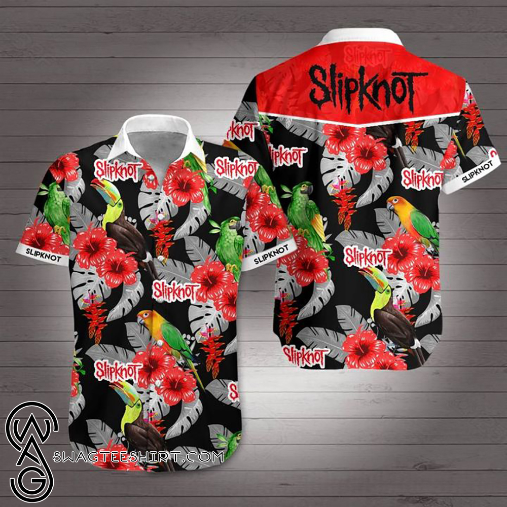 Slipknot rock band hawaiian shirt