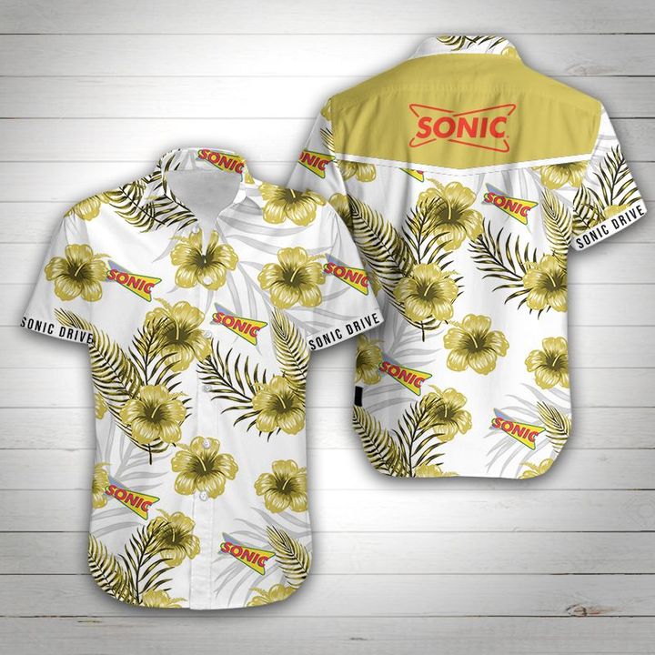 Sonic tropical flower hawaiian shirt