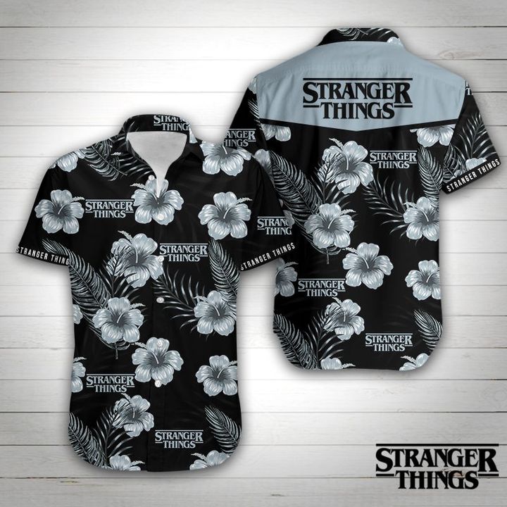 Stranger things floral hawaiian shirt