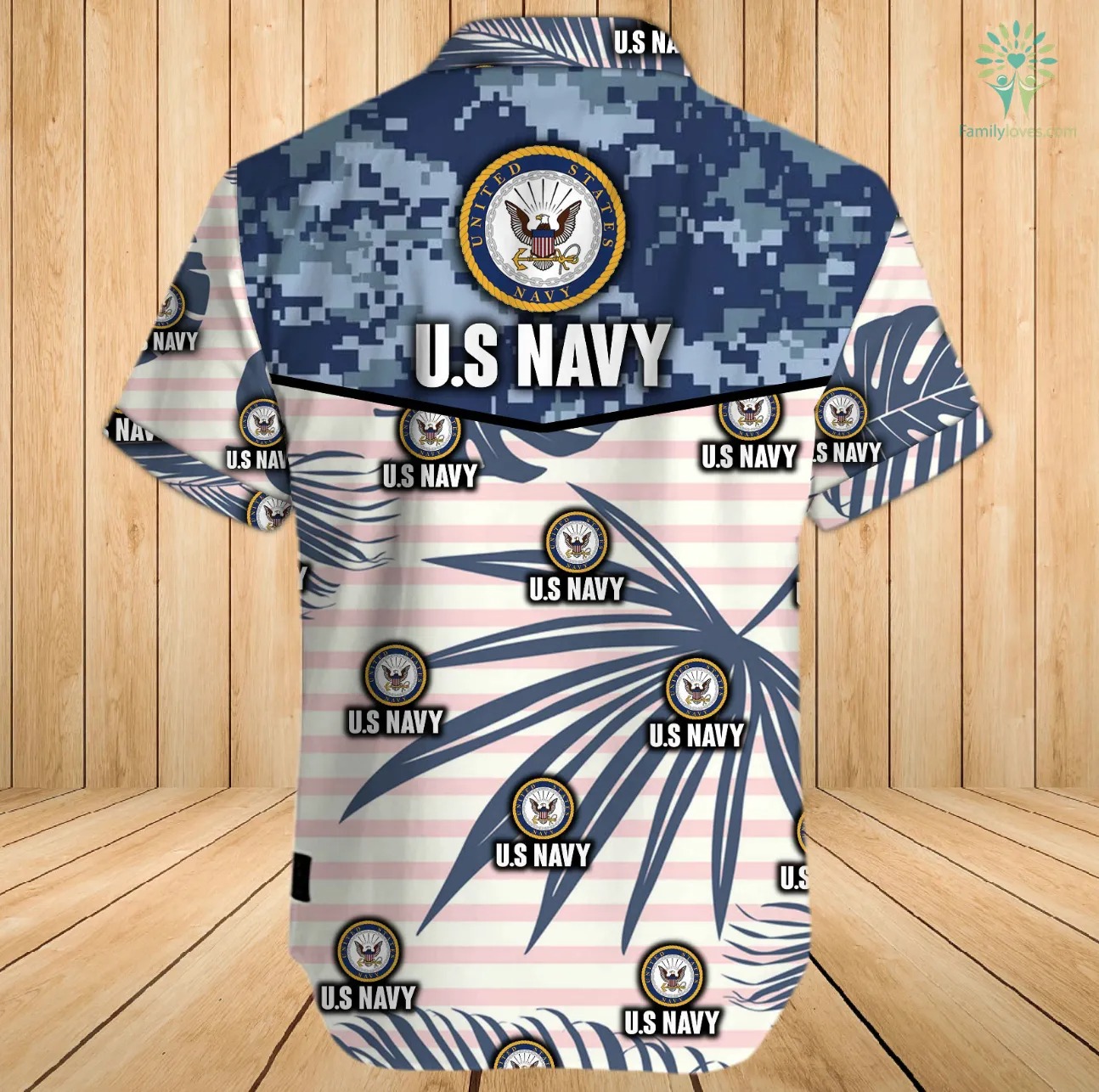US navy hawaiian shirt and shorts - pic 3