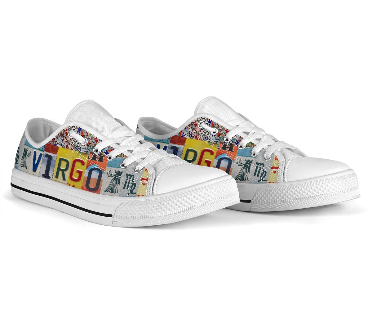 Virgo license plates low top shoes - pic 4