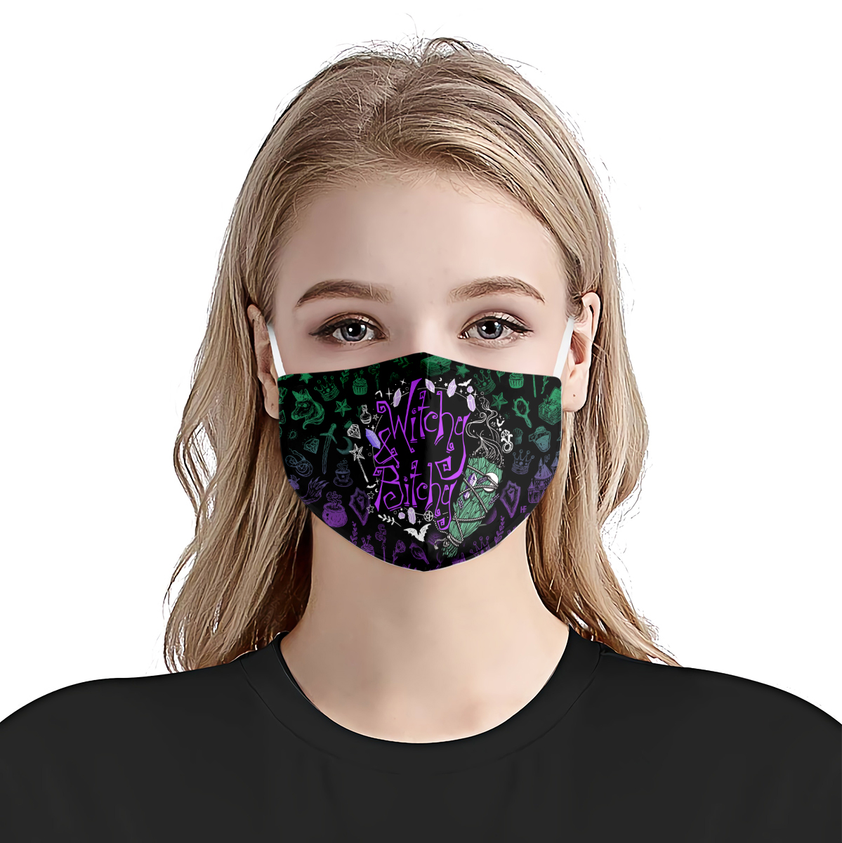 Witchy and Bitchy cloth mask