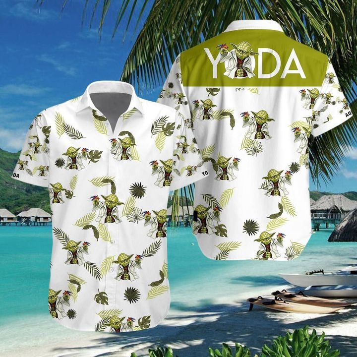 Yoda 3d hawaiian shirt
