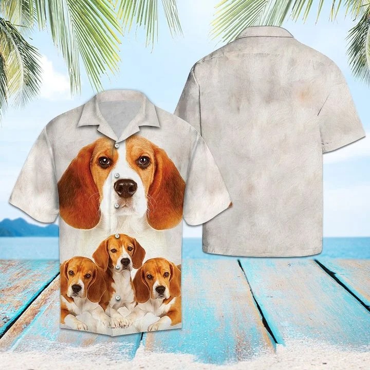 Awesome beagle dog hawaiian shirt