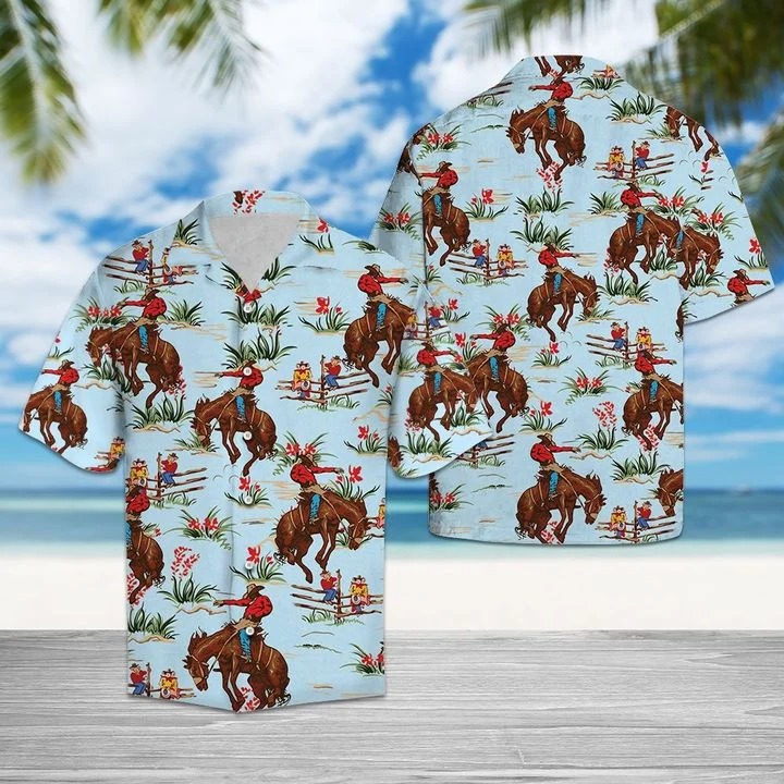 Awesome cowboy hawaiian shirt