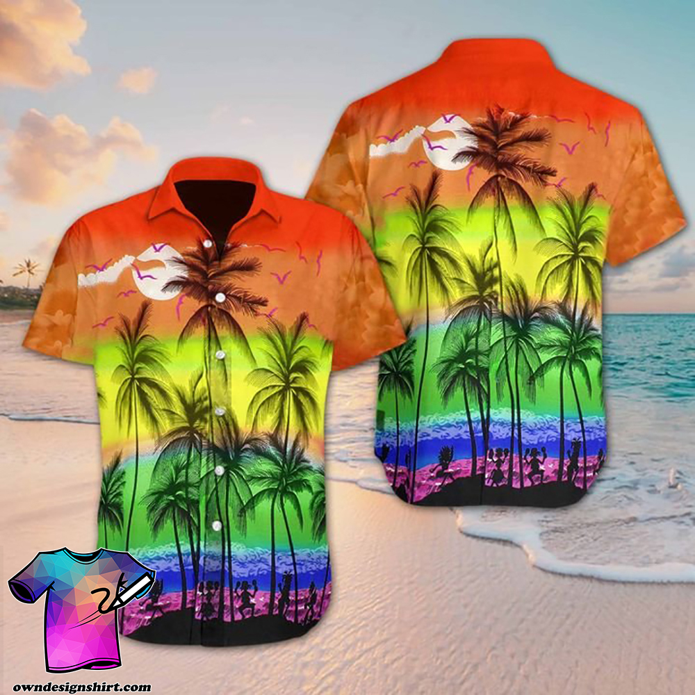 Beach hawaii hawaiian shirt