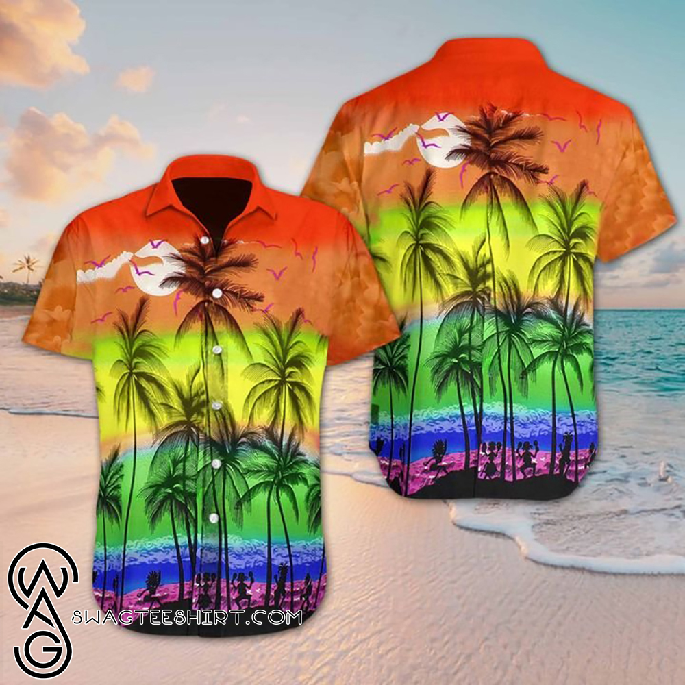 Beach hawaii lgbt hawaiian shirt – Maria