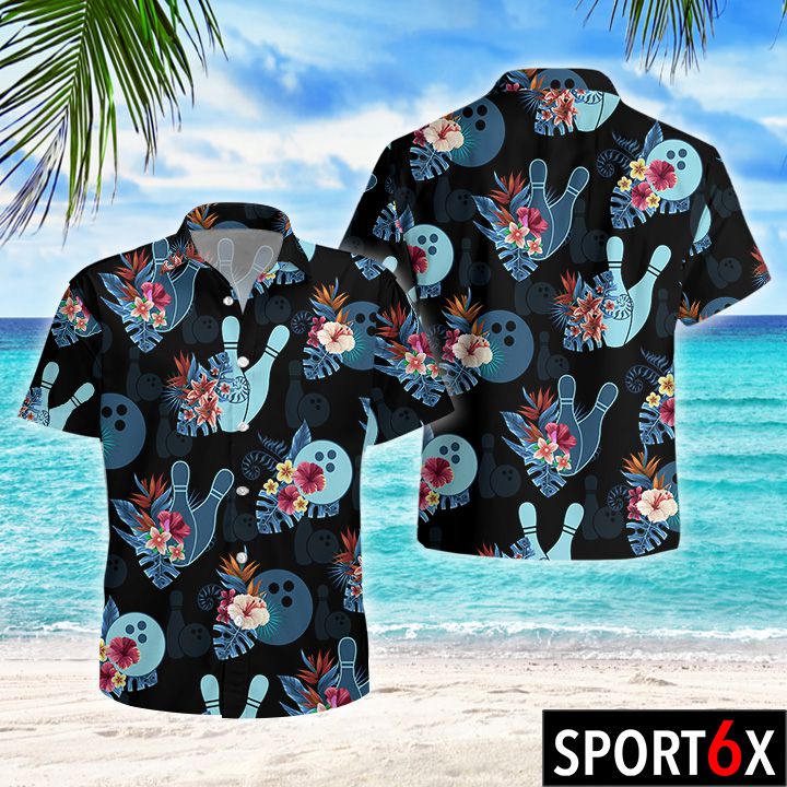 Bowling tropical hawaiian shirt 1