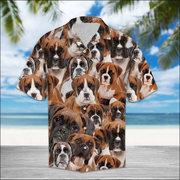 Boxer hawaiian shirt