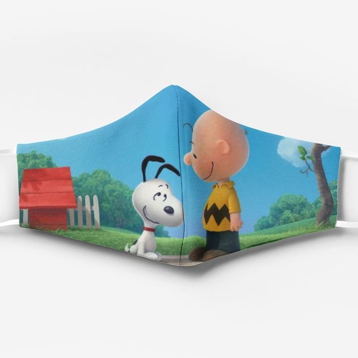 Charlie brown and snoopy full printing face mask