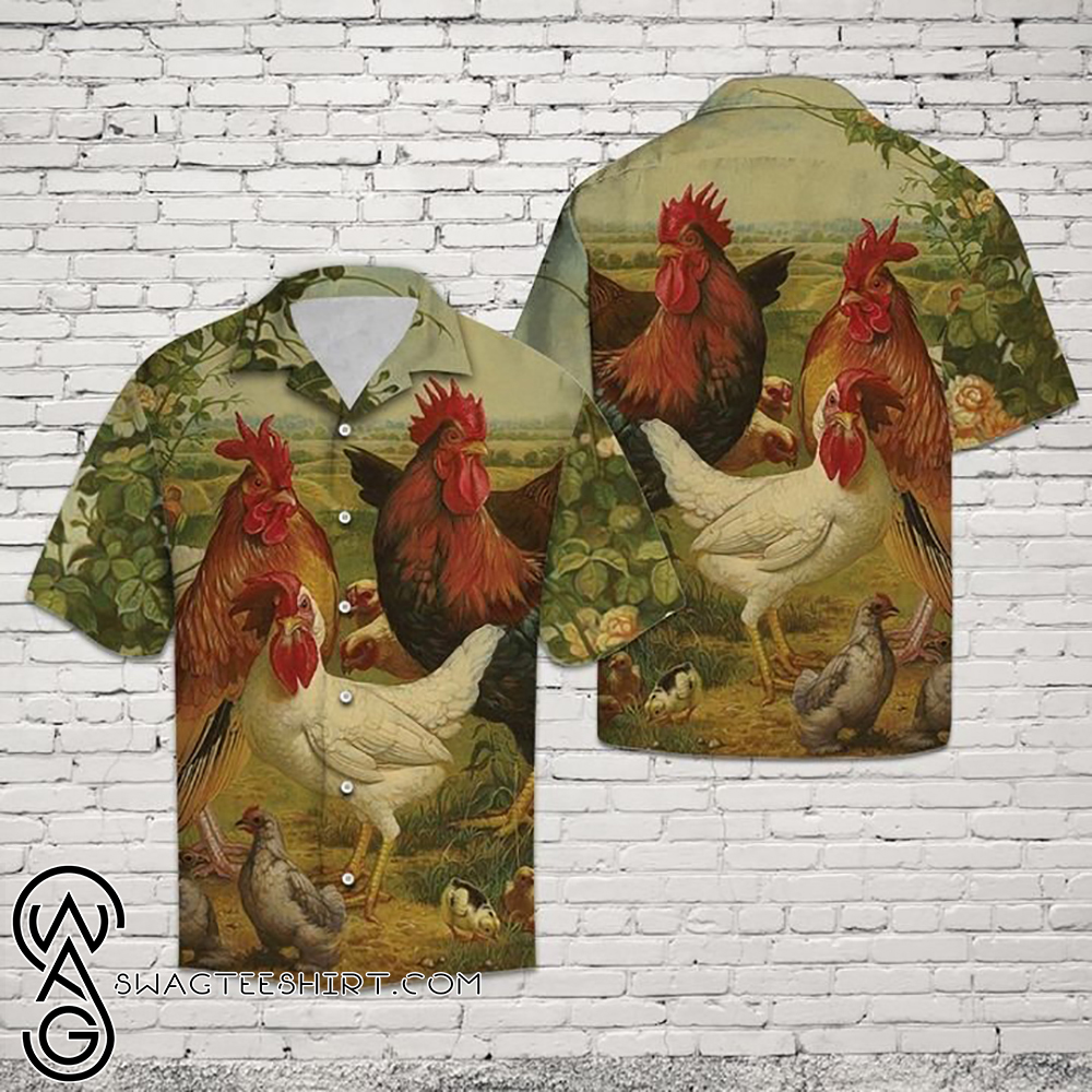 Chicken chemise hawaiian shirt – Maria