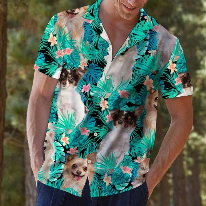 Chihuahua tropical hawaii shirt - pic 1