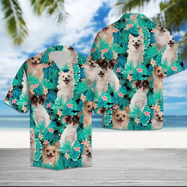 Chihuahua tropical hawaii shirt
