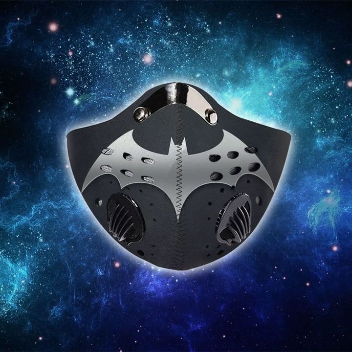 DC comics batman metallic filter activated carbon face mask