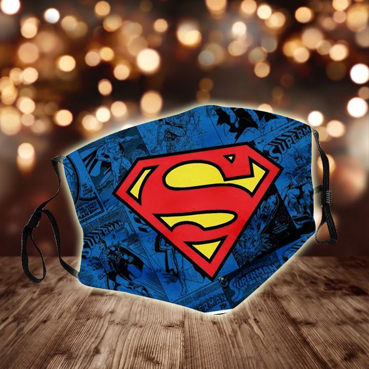 DC comics superman all over printed face mask