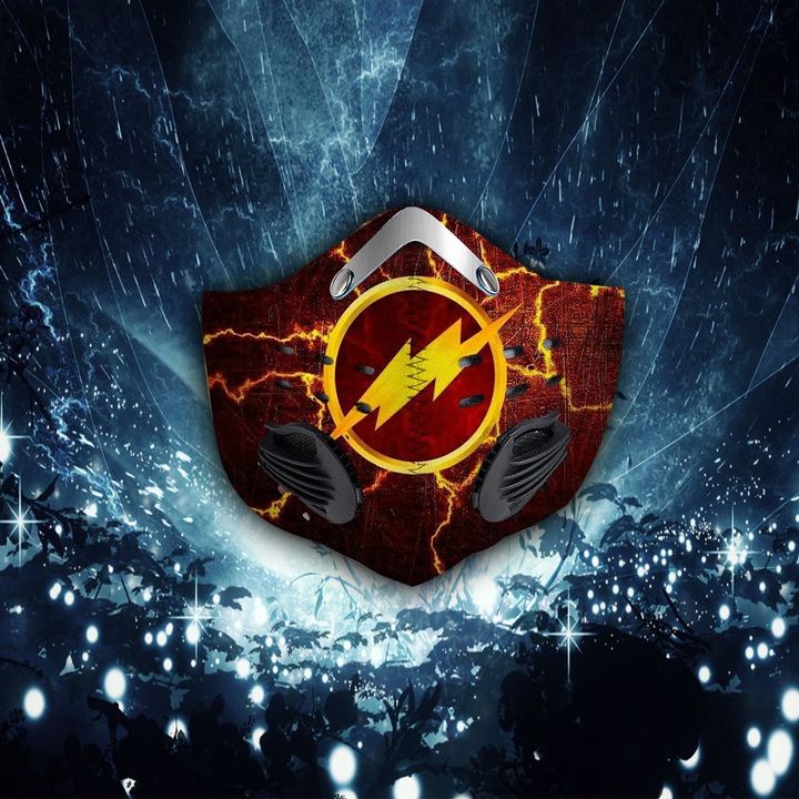 DC comics the flash filter activated carbon face mask