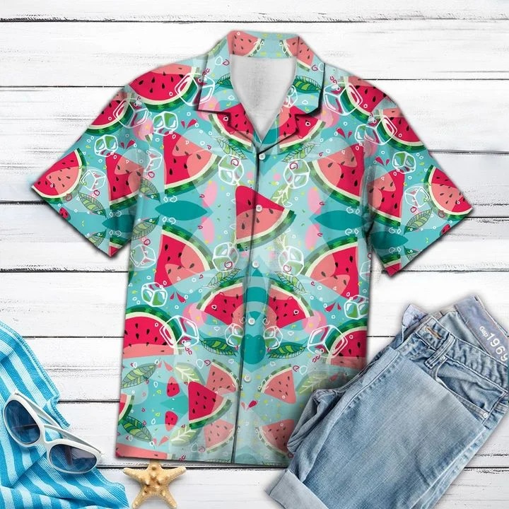 Delicious watermelon hawaiian shirt