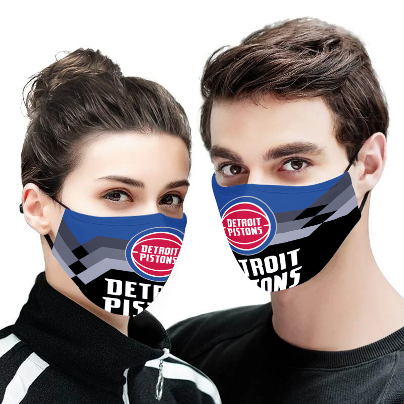Detroit Pistons NBA face mask
