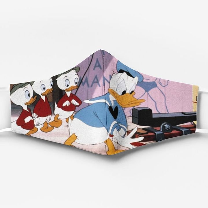 Donald duck and his nephews full printing face mask