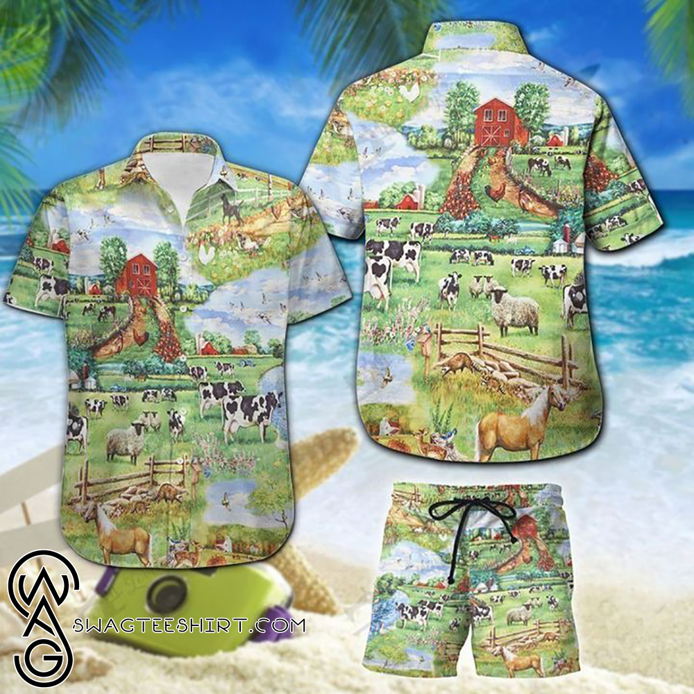 Farmer life hawaiian shirt