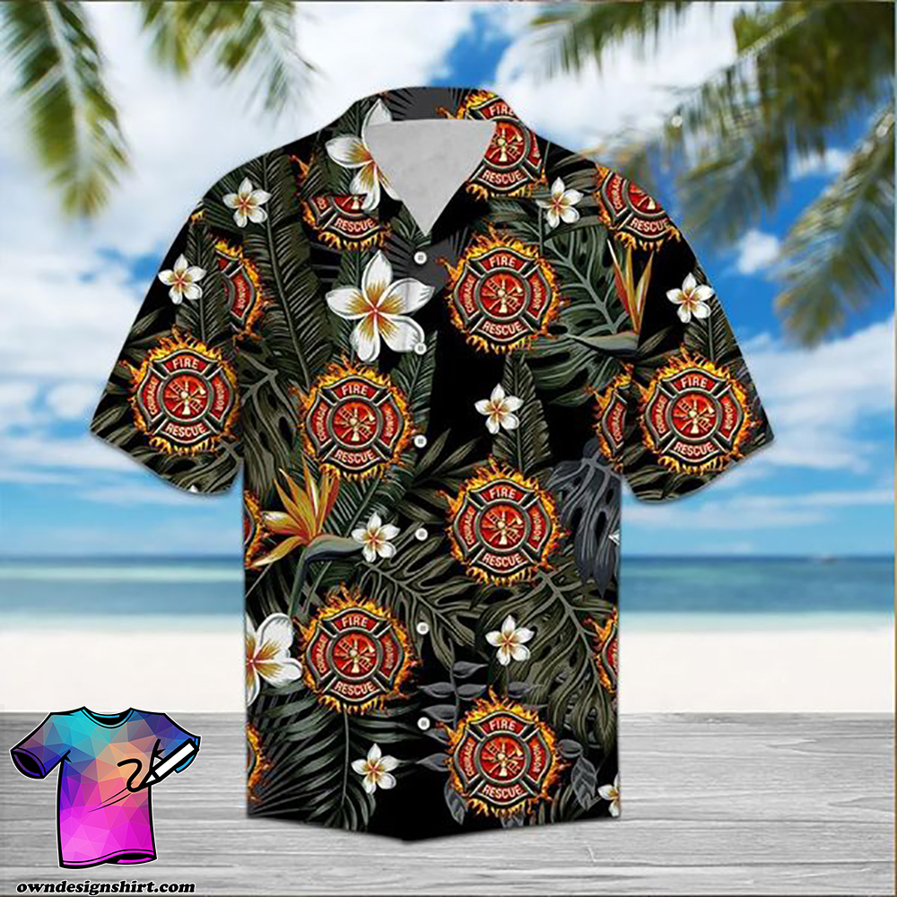 Firefighter hawaiian shirt 1
