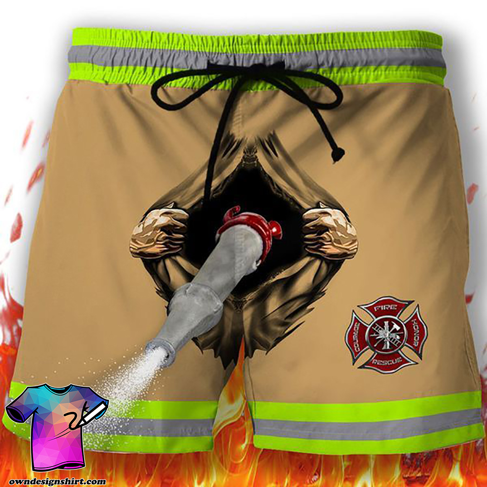 Firefighter hawaiian shorts