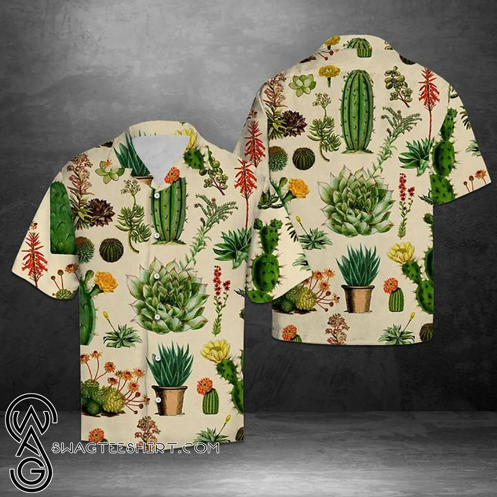 Flower cactus hawaiian shirt – Maria